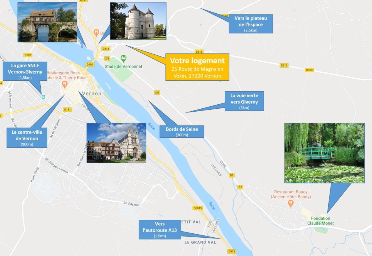 Le Relais De La Ravine Apartment Вернон Екстериор снимка